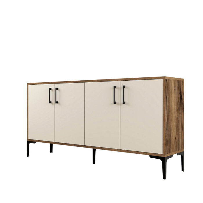 Hanah Home Kiev 160 Nogal y Crema Hanah Home Kiev 160 Nogal y Crema